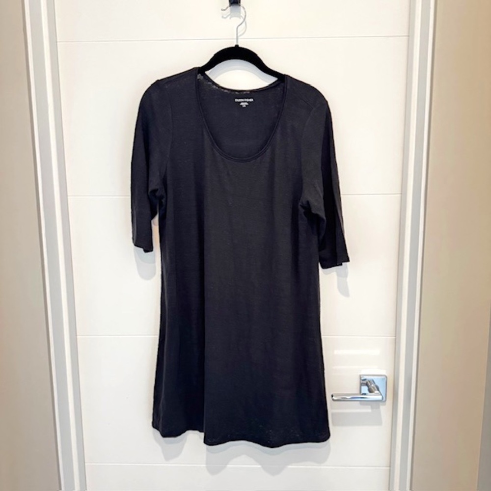 Eileen Fisher Organic Linen Short Sleeve Tunic